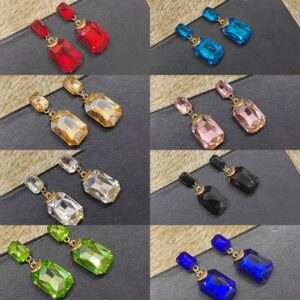 Stunning Crystal Double Drop Earrings
