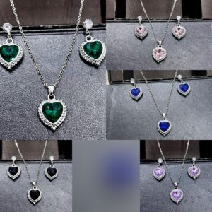 Heart Shaped Necklace Set