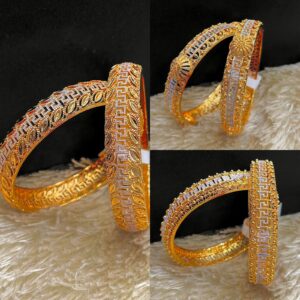 Gold Filigree Bangle Set